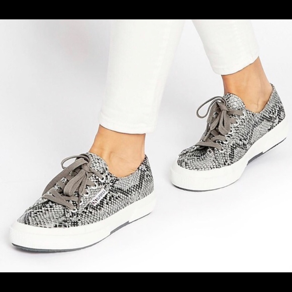 Superga snakeskin sneakers